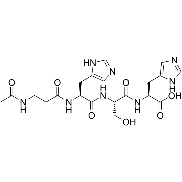 Acetyl tetrapeptide-5 Structure